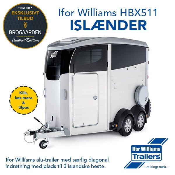 ifor Williams hestetrailer HBX511 Islænder